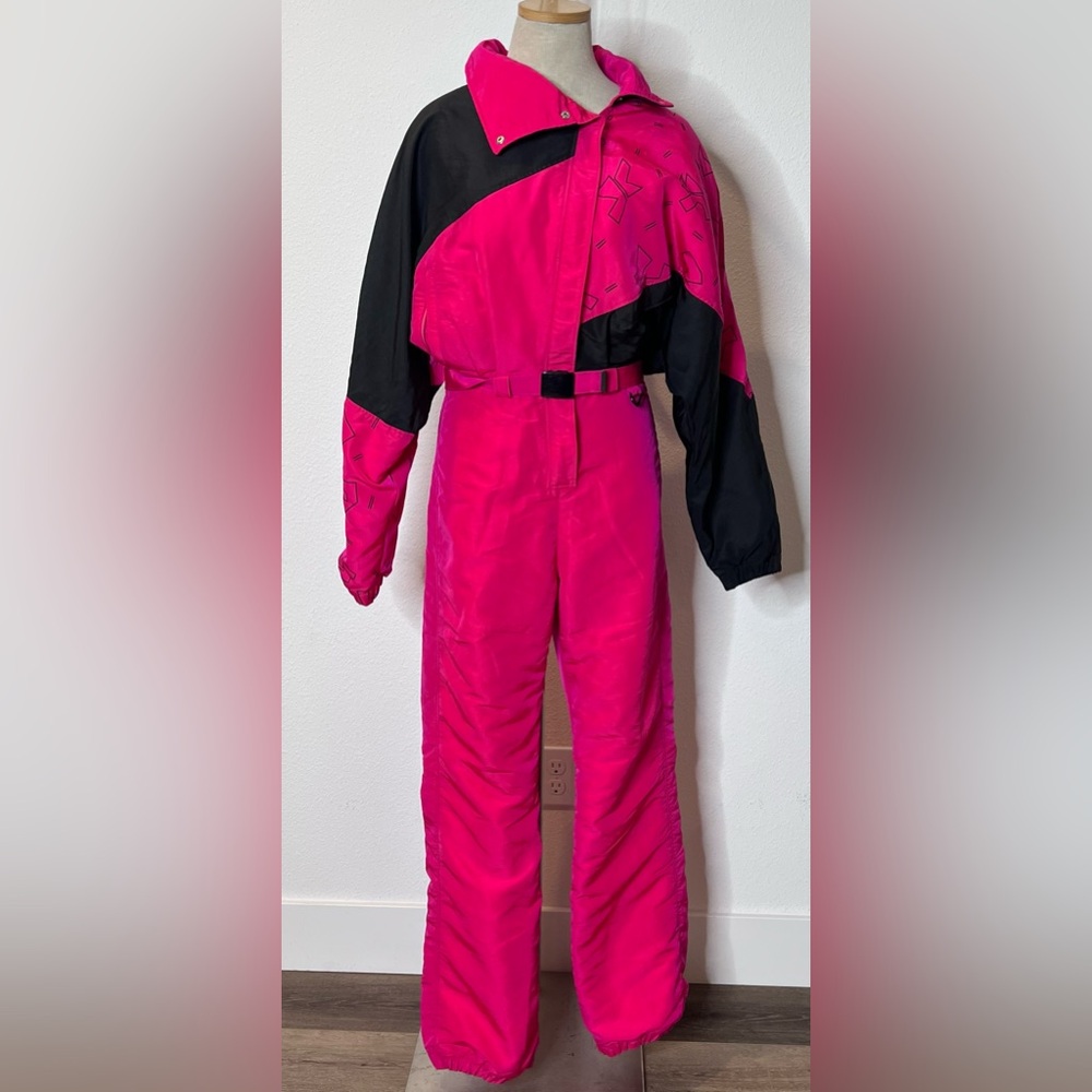 NILS Vintage Pink/Black Snowsuit